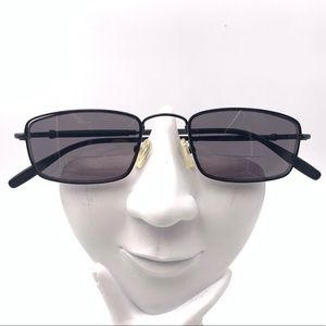 Vintage Tony Morgan Black Rectangular Sunglasses Frames TMY5045